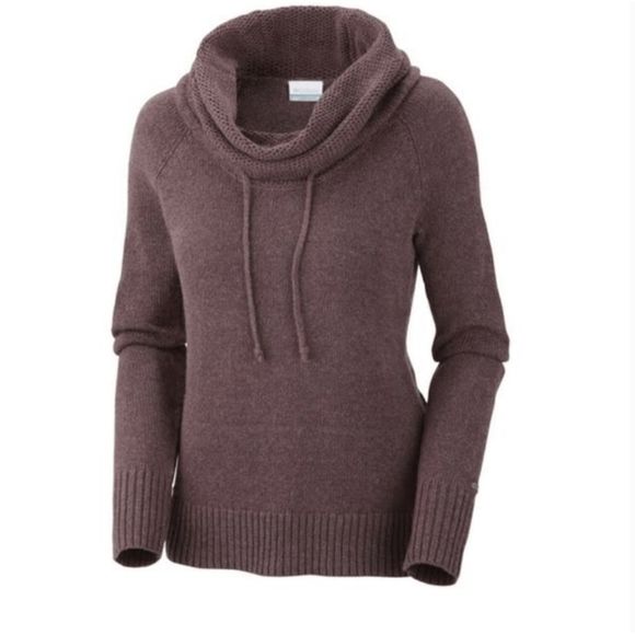 COLUMBIA She Pines for Alpine II Cowl Neck Purple Pink Sweater Size XL - Picture 1 of 5